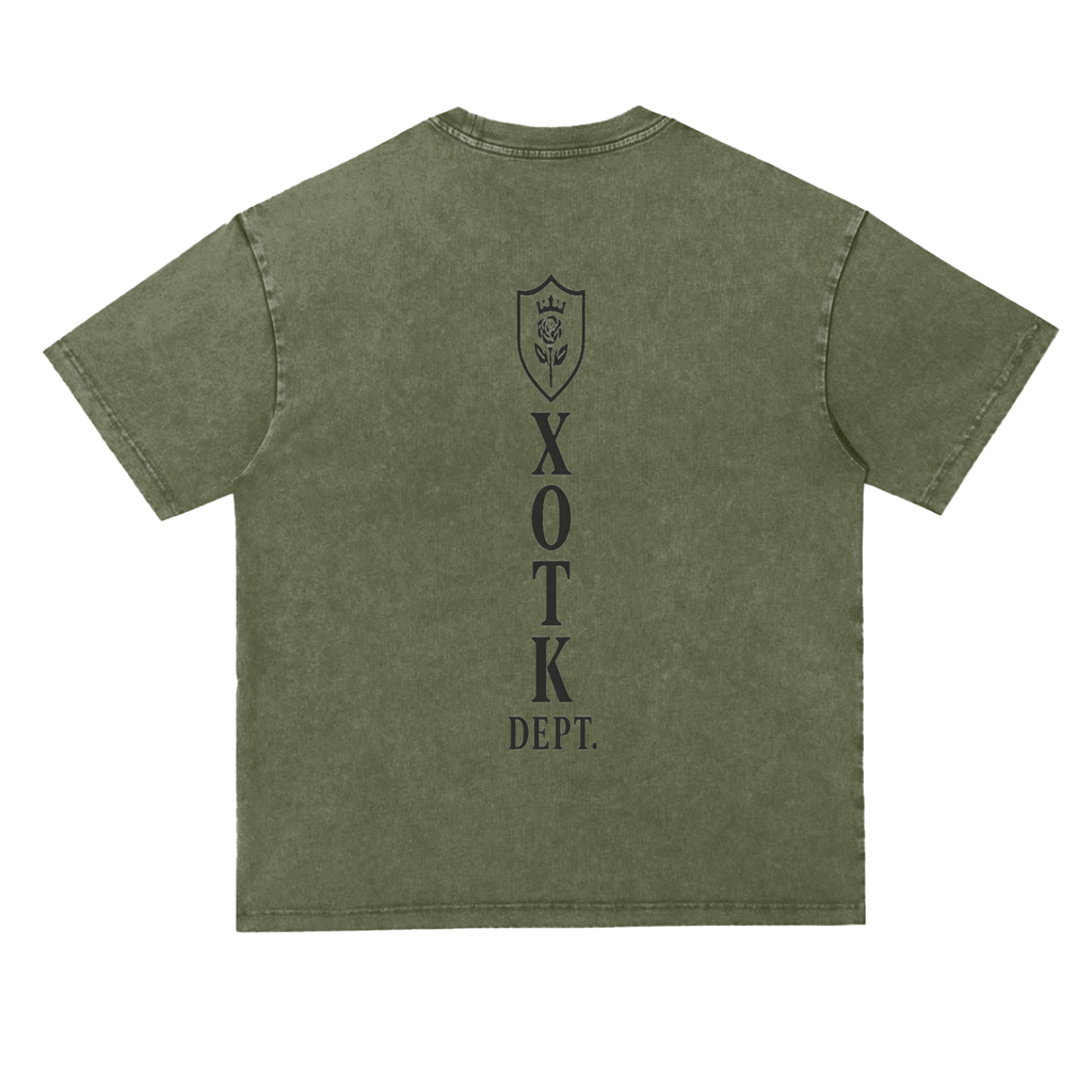 Heavyweight  Oversize Acid Wash Tee - 300 GSM